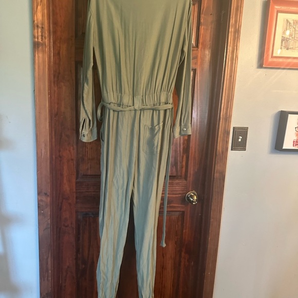 ABS Allen Schwartz Khaki Jumpsuit - Picture 3 of 3